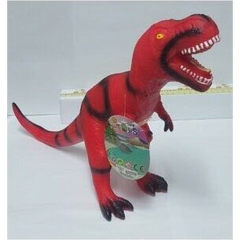 Birlik Oyuncak Kırmızı Işıklı Sesli 47 cm Soft Dinazor T-Rex Oyuncak - Renkli