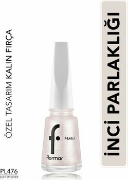 Pearly Yarı Transparan & Parlak Bitişli Sedefli Oje (PL476 Soft Whisper) 8682536104432 - BEYAZ, PEMBE