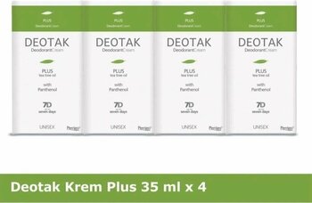 Deotak Krem Deodorant Plus 35 Ml X 4 Adet