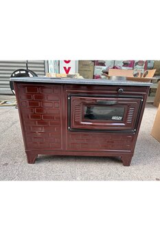 Elit Arısoy Emaye Kuzine Kovalı Soba Odun Kömür Sobası