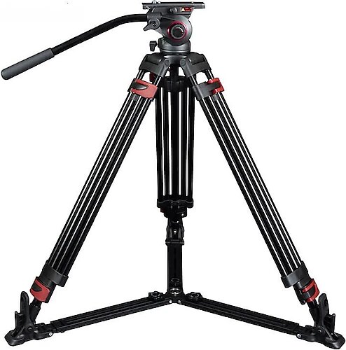 Miliboo MTT609A Hidrolik Kafalı Profesyonel Alüminyum Video Tripod