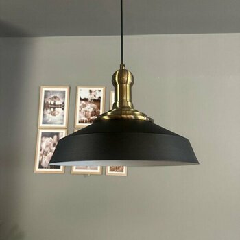 Bamyum Lema Tekli Avize Uzun Eskitme Tokmak Başlık Sarkıt Lamba Restoran Cafe Salon Avizeleri - Siyah