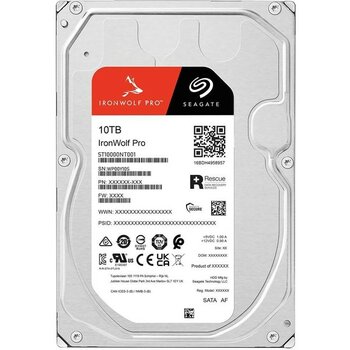 Seagate Ironwolf Pro 10TB 7200RPM 256MB Sata3 6gbit/sn ST10000NT001 Nas HDD - 10 TB