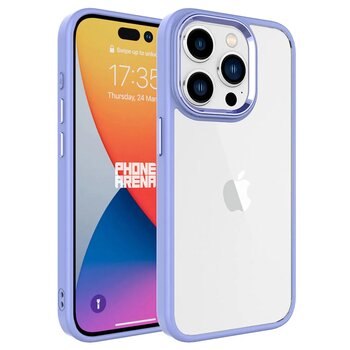 Gpack Apple Iphone 15 Pro Max Kılıf Krom Kamera Çıkıntılı Nikelaj Hassas Tuşlu Arkası Cam