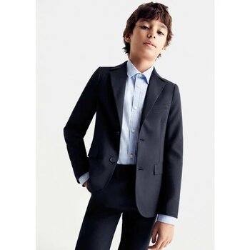 Mango Kids Slim Fit Lacivert Erkek Çocuk 7 Beden Ceket