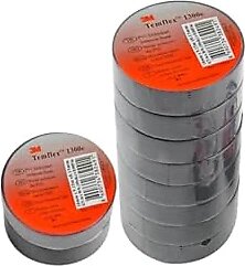 FRT Ottoman 3M Elektrik Bantı Temflex 1300E İzole Bant 10 Adet Siyah