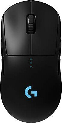 Logitech G PRO Kablosuz LIGHTSPEED Oyuncu Mouse, HERO 25K Sensör, 400 IPS, 6 Programlanabilir Tuş, LIGHTSYNC RGB, 1 ms Bildirim Hızı, PC / Mac ile Uyumlu, Siyah