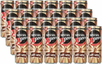 Nescafe Xpress Soğuk Kahve Latte Şekersiz 24 Adet x 250 Ml