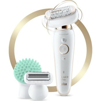 Braun Silk-épil 9 Flex 9020 SensoSmart 3'ü 1 Arada Kablosuz Epilatör 7 Ek Parçalı 50 dk Şarj Süresi