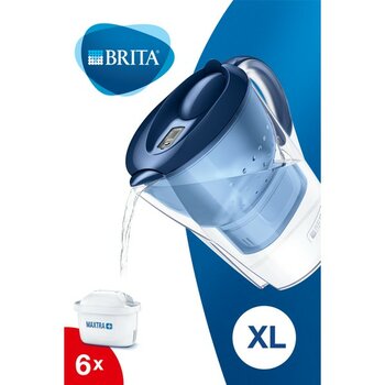 BRITA Marella XL 6 Filtreli Su Arıtma Sürahisi - Mavi