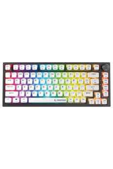 Rampage ZENITH PRO Siyah Hot Swap 8000 Hz Gasket Manyetik RGB Rapid Trigger Gateron Switch US Layout
