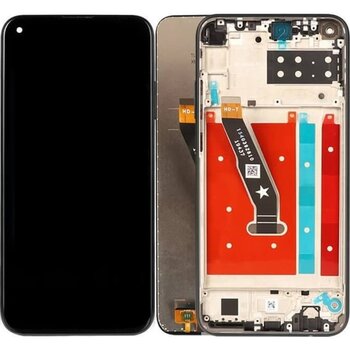 Huawei P40 Lite E Lcd Ekran Dokunmatik Siyah Çıtalı Siyah