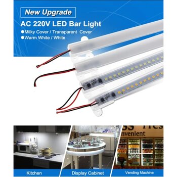 Bar Led Çubuk Led İç / Dış Mekan Işık 220v Çubuk Led 1 Metre-pembe