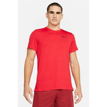 Nike Dri Fit Superset Top Mens Training Tee Erkek Koşu Antrenman Tişörtü Kırmızı - L