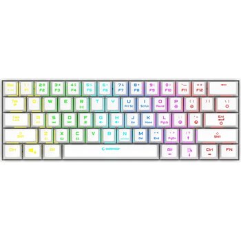 Rampage Kb-rx63 B-atom Blue Switch Bluetooth Rgb Mekanik Oyuncu Klavyesi Beyaz