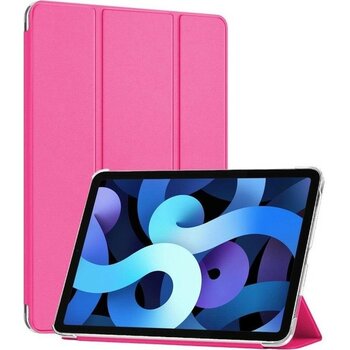 MobaxAksesuar Lenovo M10 Plus TB-X606F TB-X606X Kılıf Pu Deri Smart Standlı Case - Len TB-X606F/606X - Koyu Pembe