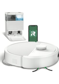 iRobotRoomba Plus 405 Combo Robot Süpürge ve Paspas + Autowash (Beyaz)