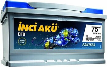 İnci Pantera Start-Stop EFB 12 V 75 Ah 730 CCA Akü