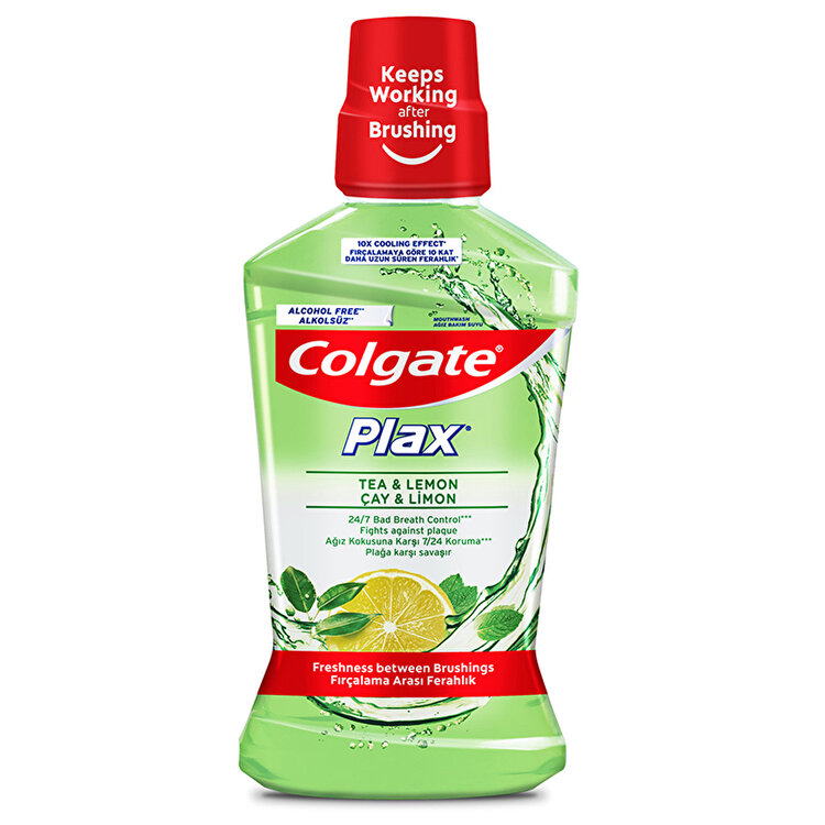 Colgate Plax Çay ve Limon Plağa Karşı Ağız Bakım Suyu 500 Ml