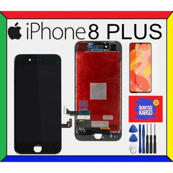 Apple Uyumlu Iphone 8 Plus Ekran Lcd + Tamir Seti Hediyeli Beyaz