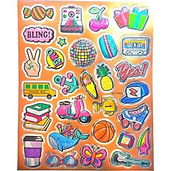 Metalik Sticker Defter Planlayıcı Etiket (QS011) 25x20 cm Parti Notaljik