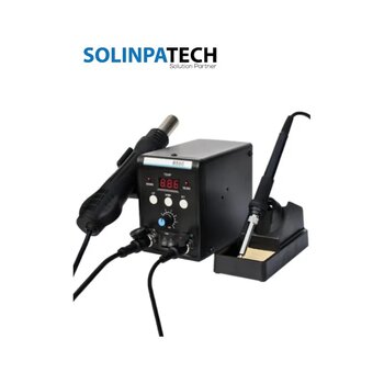 8586 Isı Ayarlı Sıcak Hava Üflemeli Havya İstasyonu – Lcd Ekranlı Üflemeli Ve Lehimleme Cihazı