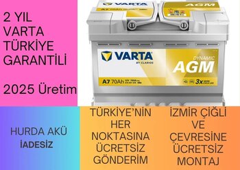 Varta Silver Dynamic E39 Start-Stop Plus Agm 12 V 70 Ah 760 Cca Akü - 2025