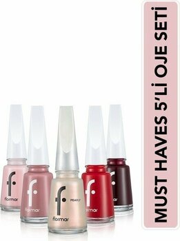 Flormar 5'li Renkli Oje Seti Uzun Süre Kalıcı Parlak Görünüm ve Canlı Renk Seçenekleri