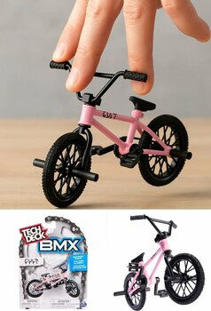 TOYFEST Tech Deck BMX Bisikleti Cult Pembe Gerçek Metal Çerçeve Parmak Bisiklet Oyuncak Model 12