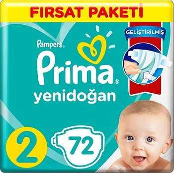 Prima Aktif Mini No:2 72'li Bebek Bezi