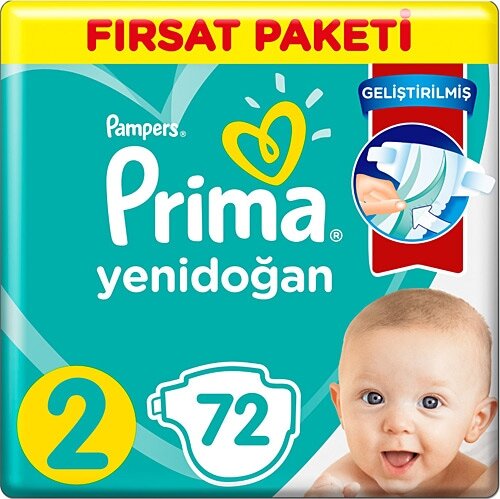 Prima Aktif Mini No:2 72'li Bebek Bezi