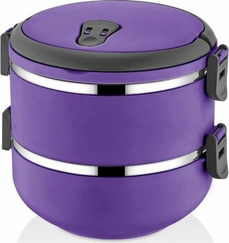 Freshbox Yeni Renk Mor 2 Katlı  Yemek Termosu Sefer Tası 1,5 lt