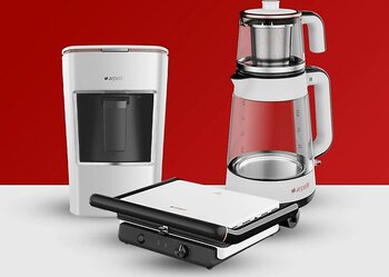 Arçelik Resital Üçlü Beyaz Kea Set