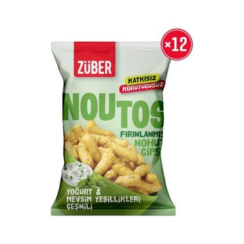 Züber Noutos Nohut Cipsi Yoğurt Ve Mevsim Yeşillikleri 12 X 55 G