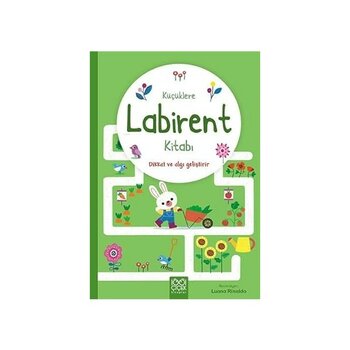 1001 Çiçek Kitaplar Küçüklere Labirent Kitabı: Dikkat ve Algı Geliştirir + Şekiller: Yırtılmaz Sayfalar + 24 Kitap Set