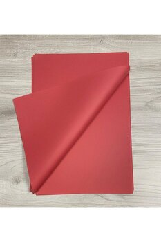 aybaş kağıtçılık Kırmızı Renk Pelur Kağıdı 25x35 Cm (25 Adet) Paketleme Kağıdı, Çeyiz kağıdı, Renkli Pelur Kağıdı