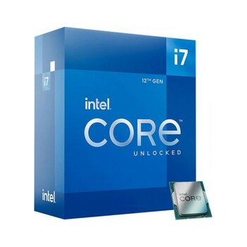 Intel I7-12700K 12 Core, 3.60GHZ, 25MB,190W, LGA1700, 12.nesil, Box, (Grafik Kart Var, Fan Yok)