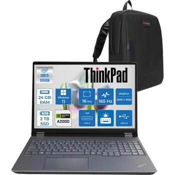 Lenovo Thinkpad Mws P16 Gen2 Intel I9-13980HX 24GB 5600MHZ 2tb SSD 8GB/RTX2000ADA 16" Wqxga 165Hz (2560X1600) IPS 500NITS Windows 11 Pro Taşınabili...