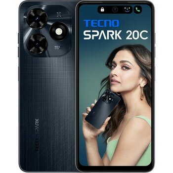 Tecno Spark 20C 128 GB 4+4 GB Ram (Tecno Türkiye Garantili) Siyah