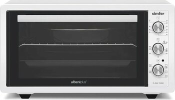 CALRADİA Simfer M4502 Mini Fırın, 1400 W, 45 Lt, Metal, Beyaz