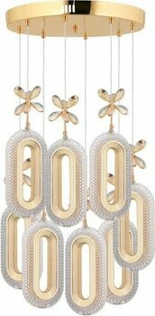 Istanbul Avize Alfa 8'li Gold Üç Renk Ledli Lüx Avize