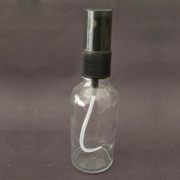 Ziylan Ambalaj 30 ml Şeffaf Cam Şişe, Spreyli Şişe, 24 Adet, Ecza Şişesi, Boş Cam Şişe