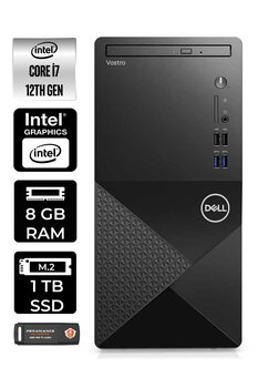 Dell Vostro 3910mt I7 12700 8gb Ram 1tb Ssd W11home N7598vdt3910 Masaüstü Pc & Per4 Bellek