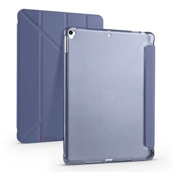 Apple Ipad Pro 10.5 / Air 10.5 İnç Uyumlu Üçgen Katlanabilir Kalemlikli Standlı Akıllı Kılıf