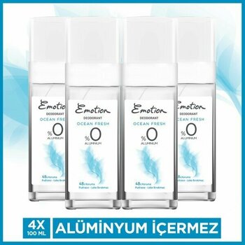 Emotion Ocean Fresh Pump Sprey Kadın Deodorant 4X100  ml - 100 ml