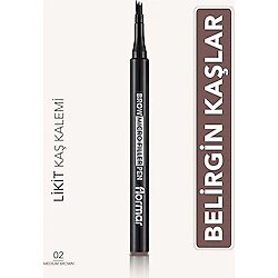 Flormar Tarak Uçlu ve Doğal Etkili Brow Micro Filler Likit Kaş Kalemi (002 Orta Koyu Kahve)