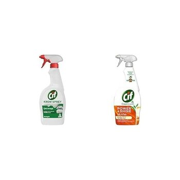 Expresstore Cif Krem Sprey Çok Amaçlı Amonyak Yüzey Temizleyici Yağ ve Kir Çıkarıcı 750 ml ve Cif Power Cleanboost Sprey Temizleyici Mutfak Için Te...