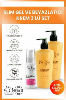 For You Gold Slim Jel -sıkılaştırıcı--çatlak Karşıtı Ve Selülit Kremi X 2adet (AVANTAJLI SET)