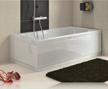 Shower 80x140 Düz Mini Küvet Oturmasız