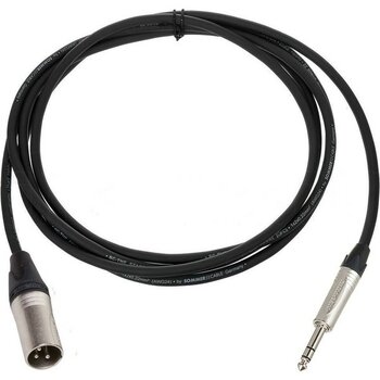Sommer Neutrik Stereo Jak - Xlr Erkek Hoparlör Kablosu - Siyah 2 metre